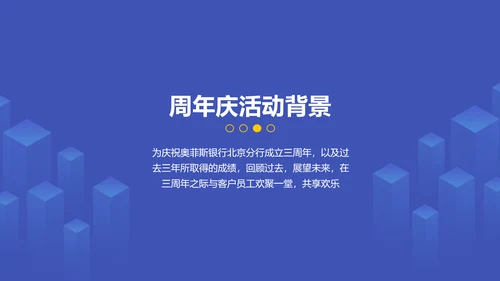 纯色商务风银行金融周年活动策划