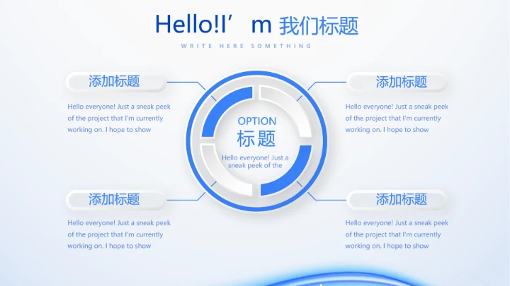 蓝色简约医生自查自纠整改报告动态PPT模板