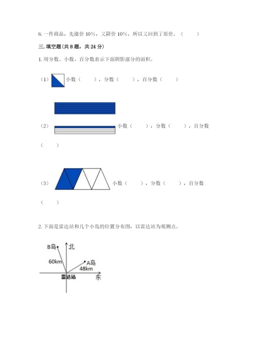 人教版六年级上册数学期末测试卷（精品）word版.docx