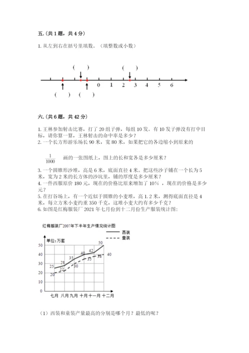 北京海淀区小升初数学试卷含答案（名师推荐）.docx