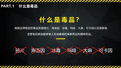 禁毒教育珍爱生命远离犯罪PPT课件