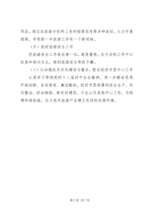 旅游局工作总结及工作计划 (2).docx