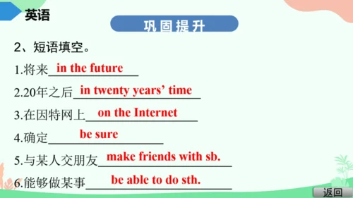 Module 4 Life in the future Module4 本模块综合与测试