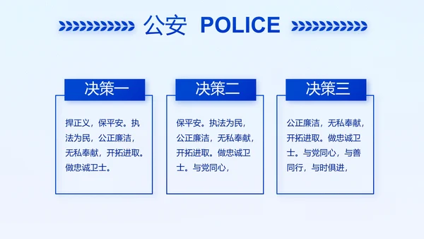 蓝色大气公安警察年终工作总结汇报动态PPT模板