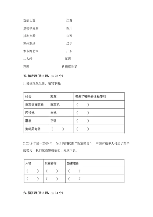 部编版四年级下册道德与法治 期末测试卷【考点精练】.docx