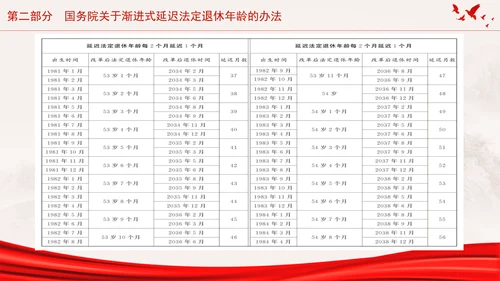 全国人大常委会关于实施渐进式延迟法定退休年龄的决定专题党课PPT