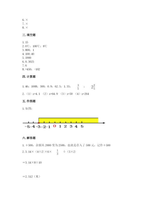 北京版六年级下册期末真题卷附参考答案【满分必刷】.docx