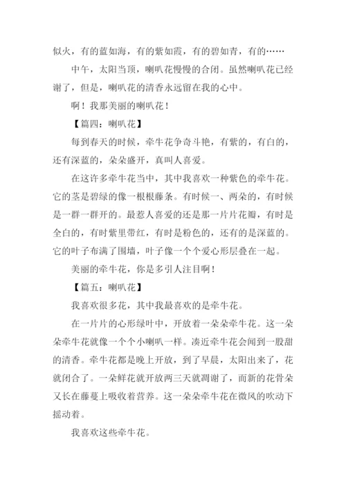 喇叭花的作文100字.docx