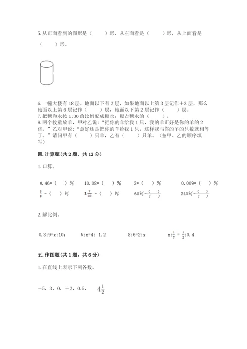 兴仁县六年级下册数学期末测试卷（综合题）.docx