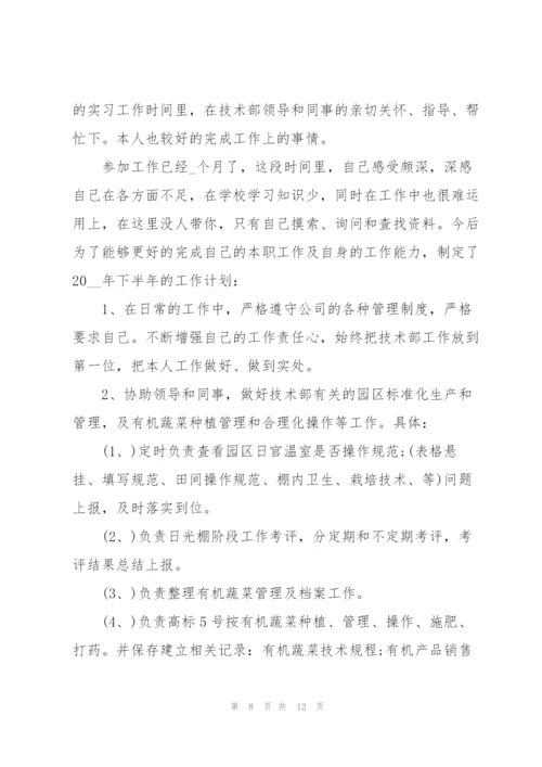 普通员工2022下半年工作计划五篇.docx