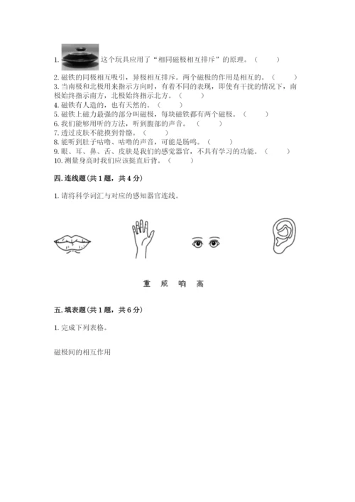 教科版二年级下册科学知识点期末测试卷【实用】.docx