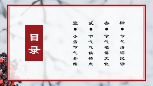 小雪寒冬通用PPT模板