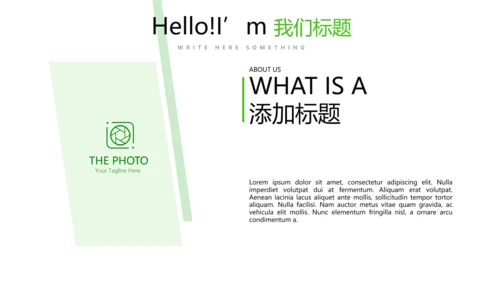 绿色时尚医药代表工作汇报动态PPT
