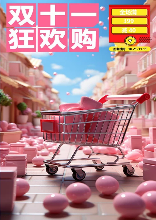 双十一狂欢购双十一海报