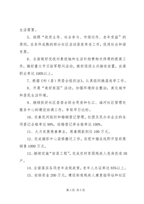 社会事业管局工作计划.docx