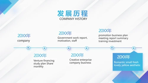 蓝色创意大气企业公司宣传简介PPT