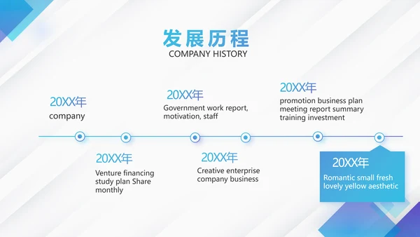 蓝色创意大气企业公司宣传简介PPT