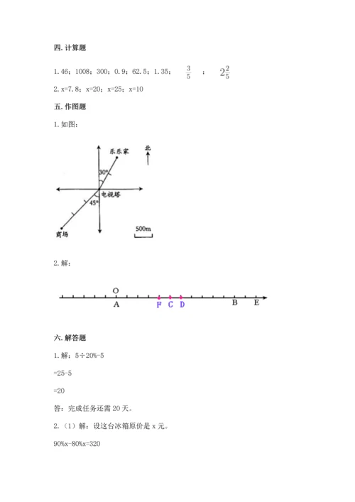 人教版六年级下册数学期末测试卷（必刷）word版.docx