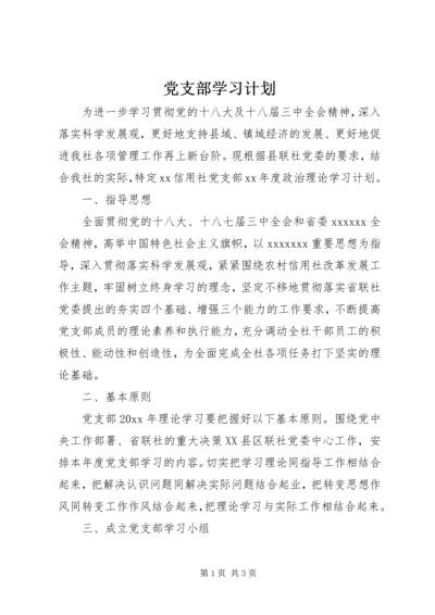 党支部学习计划.docx