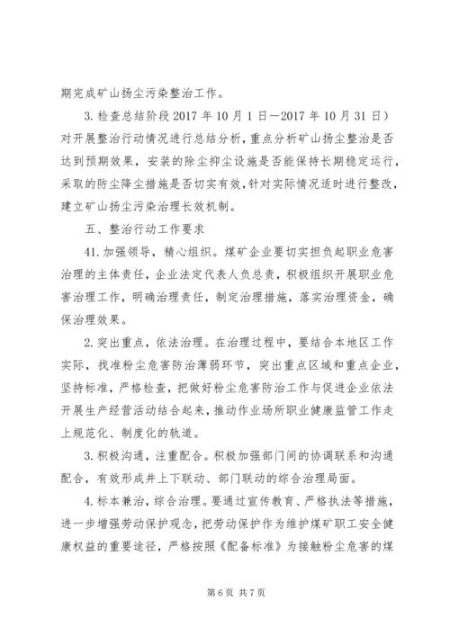 阳箐煤矿扬尘污染整治方案.docx