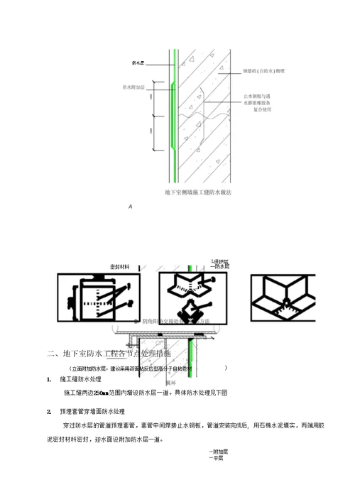 顶板防水施工交底