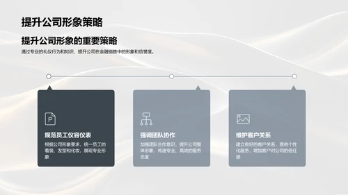 商务礼仪在金融销售中的应用PPT模板