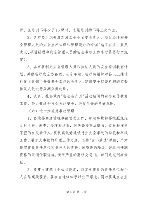 建筑公司XX年安全生产工作计划.docx