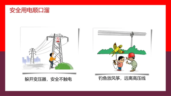 假期用电安全家长会PPT模板