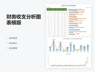 财务收支分析图表模版