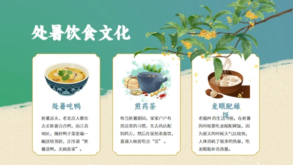 处暑－24节气课件通用PPT模板