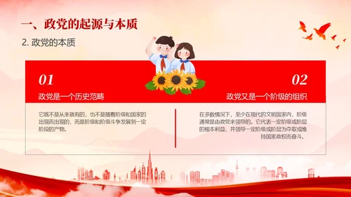 红色水墨风入党培训PPT