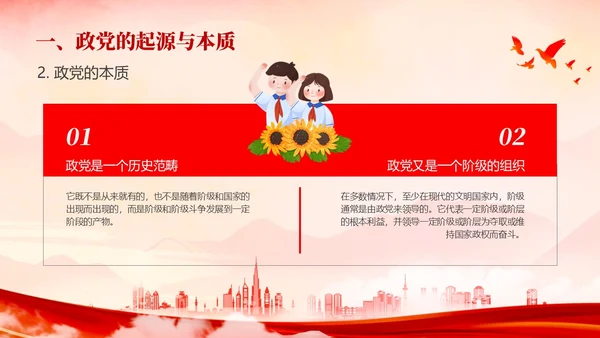 红色水墨风入党培训PPT