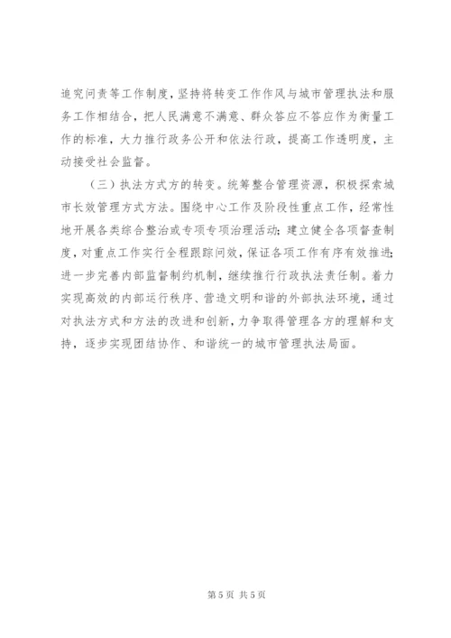 市城管局依法行政学习培训工作汇报.docx