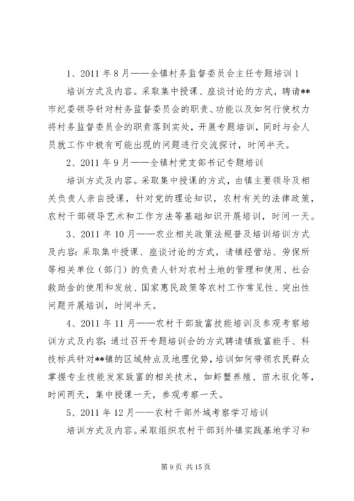 乡镇干部理论学习培训方案.docx