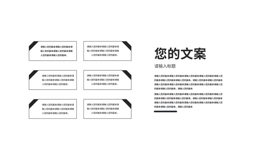 黑色商务时尚商业计划PPT模板