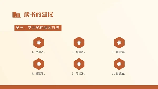 褐色简约文艺风世界读书日主题班会PPT模板
