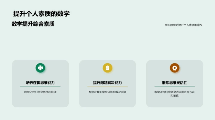 生活中的数学PPT模板