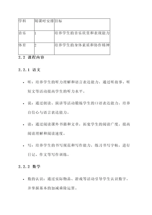 小学生学习规划和教育方案