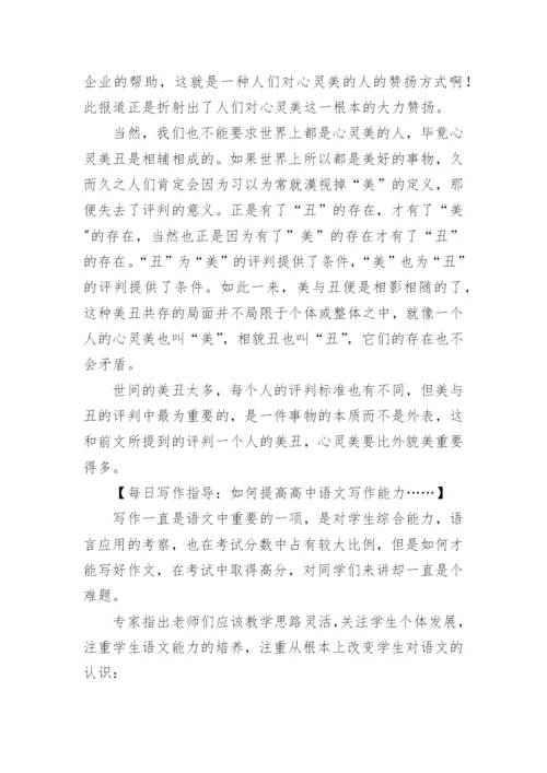 丑与美议论文.docx