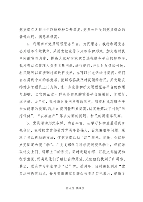 永宁村党支部汇报材料.docx