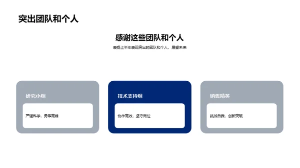 生物研究部门半年展望