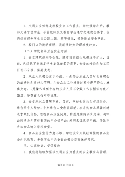 学校安全卫生工作自查报告 (7).docx