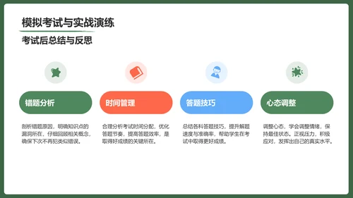 绿色手绘风保持状态，赢在高考冲刺期PPT模板