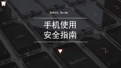 手机使用安全指南通用PPT模板