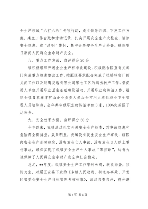 安全生产工作自查自评结果报告.docx