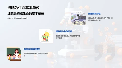 高中生物细胞学PPT模板