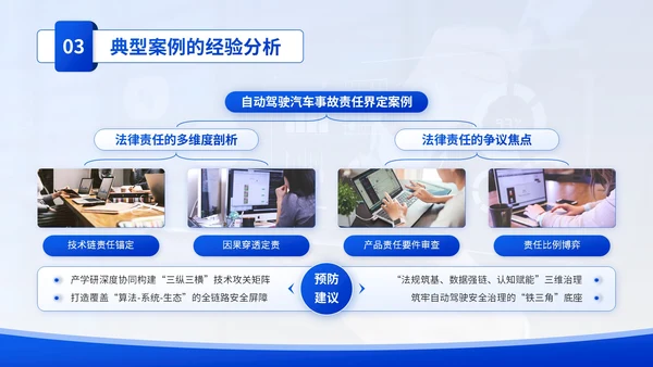 蓝色学术风人工智能与法律伦理PPT模板
