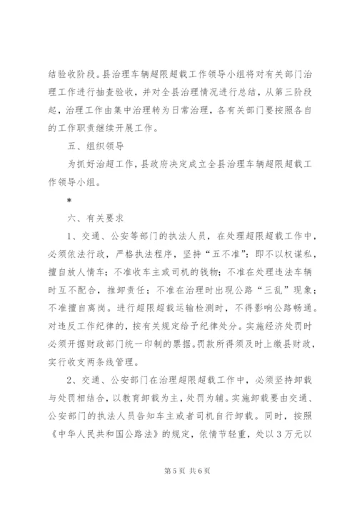 县治理车辆超限超载工作方案.docx