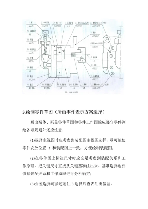 A型齿轮油泵集中测绘说明指导书.docx