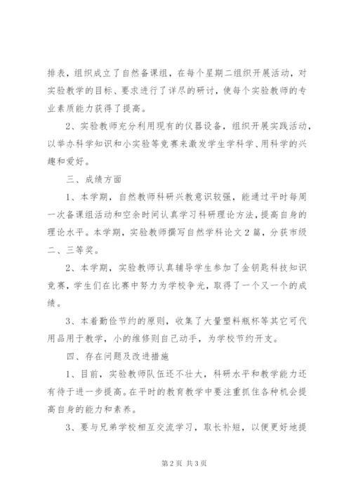 中心小学科学实验室工作总结 (4).docx